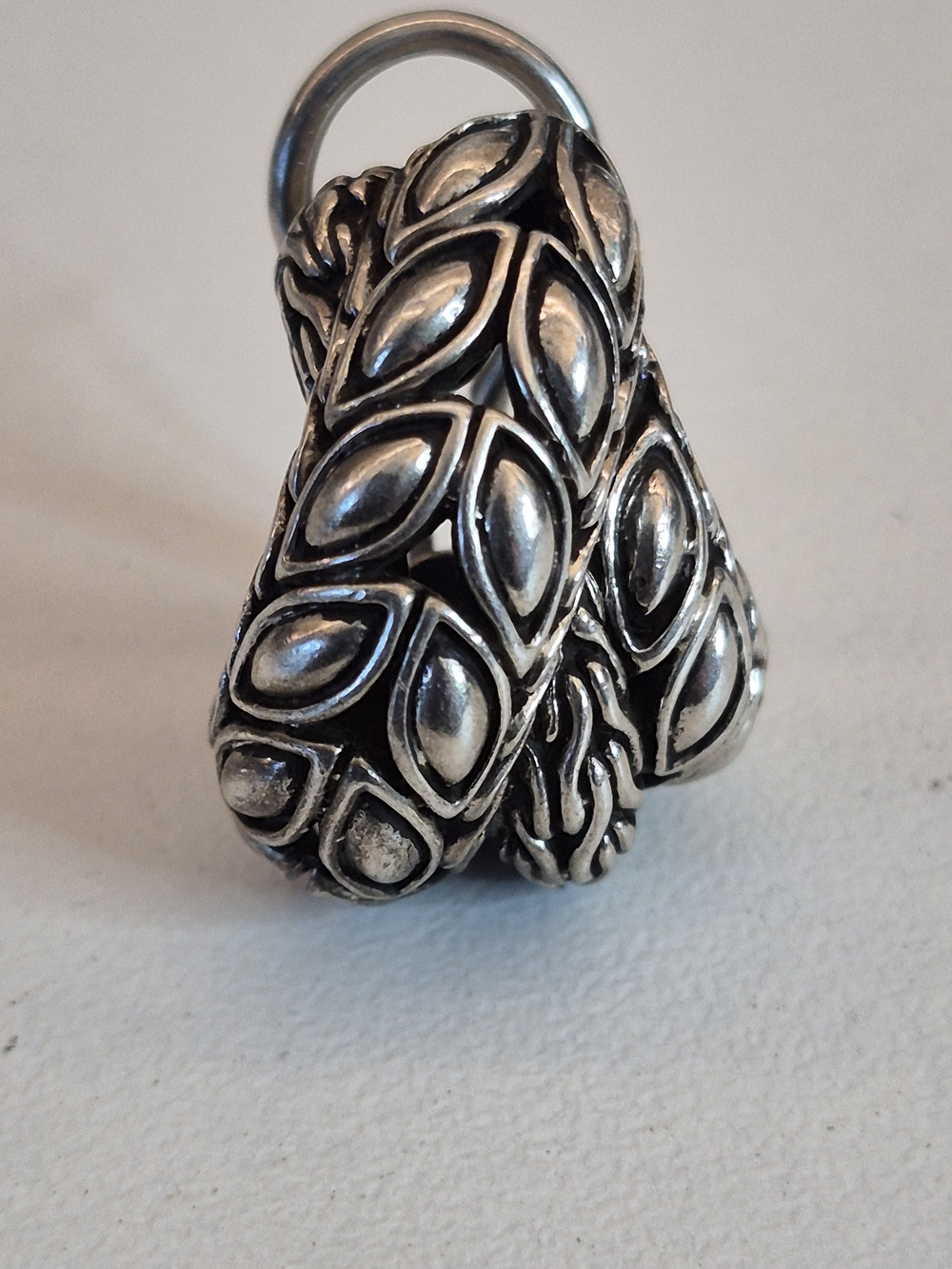 John Hardy Sterling Silver Batu Woven Single Earring Omega Back